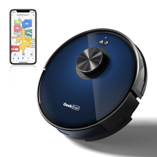 Kahomvis Auto Charging Pet Robotic Vacuum and Mop with HEPA Filter Self Emptying GBK-QPW1-728