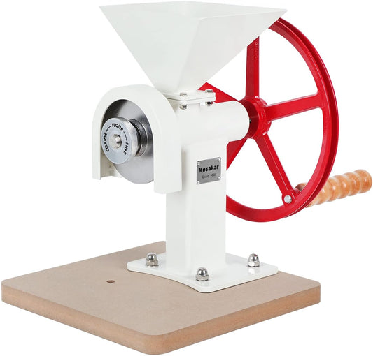 Manual Hand Grain Mill. Corn Wheat Flour Grinder. Masa Peanut Butter Maker. Stainless Steel Burrs