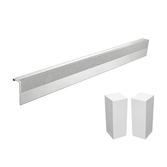 Baseboarders Basic 5-ft Hydronic Baseboard Heater Cover BC001-60-SET-WH