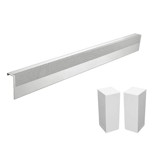 Baseboarders Basic 6-ft Hydronic Baseboard Heater Cover BC001-72-SET-WH