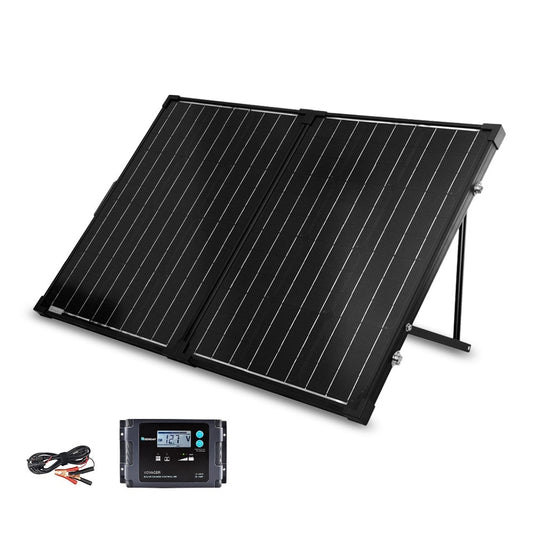 Renogy Monocrystalline 24.8-in x 20-in x 2.8-in 100-Watt Portable Solar Panel RNG-STCS100D-VOY20