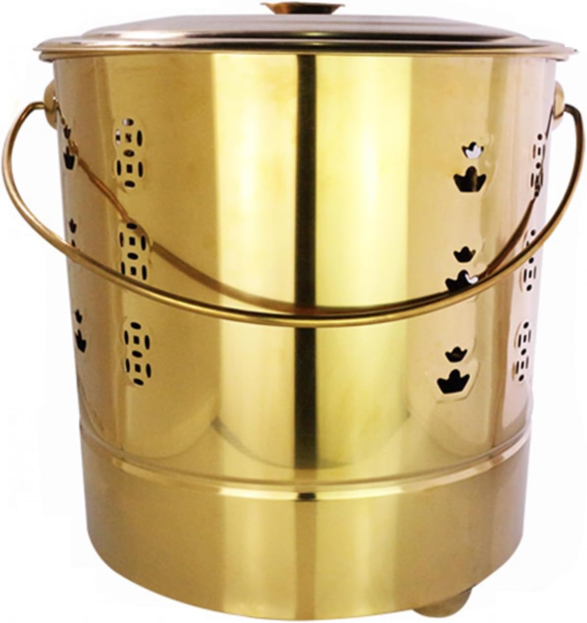 Portable Stainless Steel Burn Barrel for Trash, Leaf and Paper Incineration - Durable Outdoor Incinerator Cage with Lid