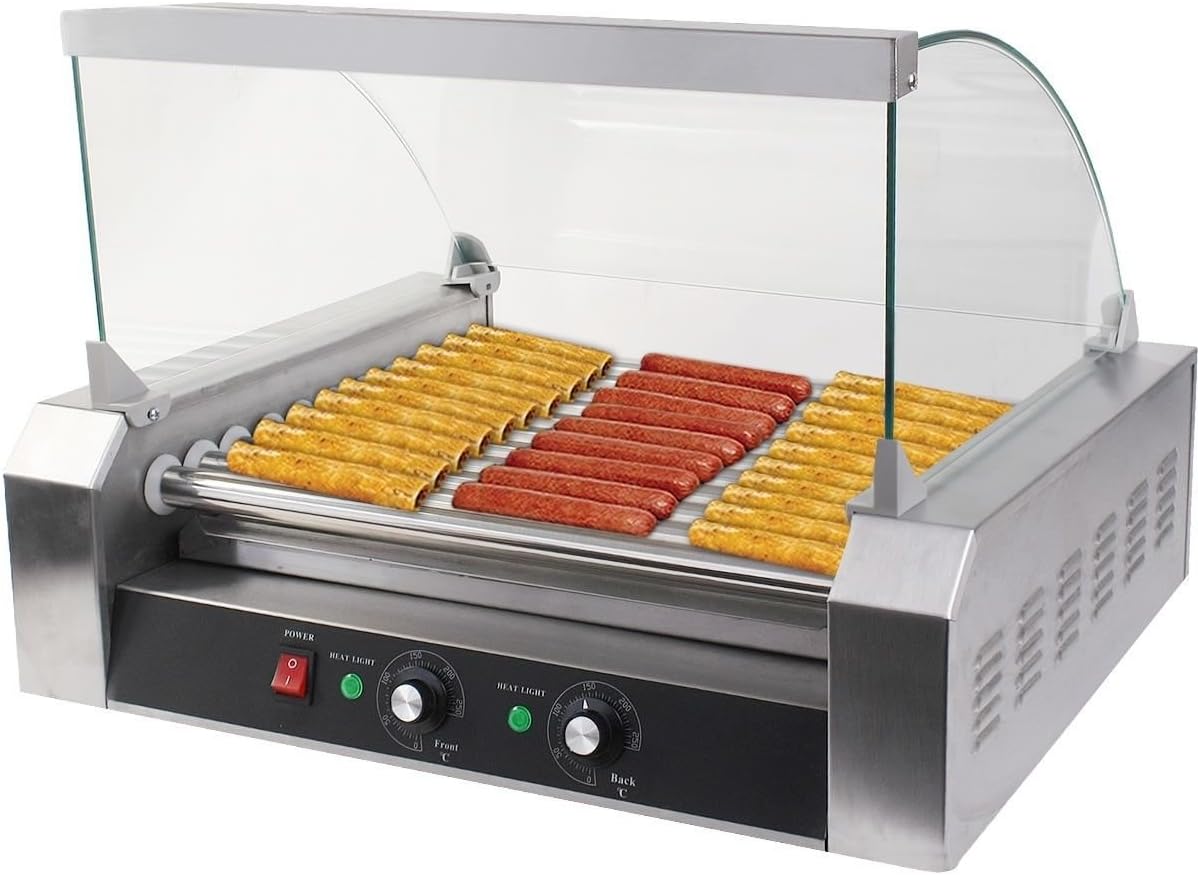 Generic YZ_7**1240**8**YZ_7 30 Hot Dog al 30 H 11 Roller Grill r Gril cover CE New er Ma New Commercial W/co Cooker Machine W/ YZ_US7_160510_3338