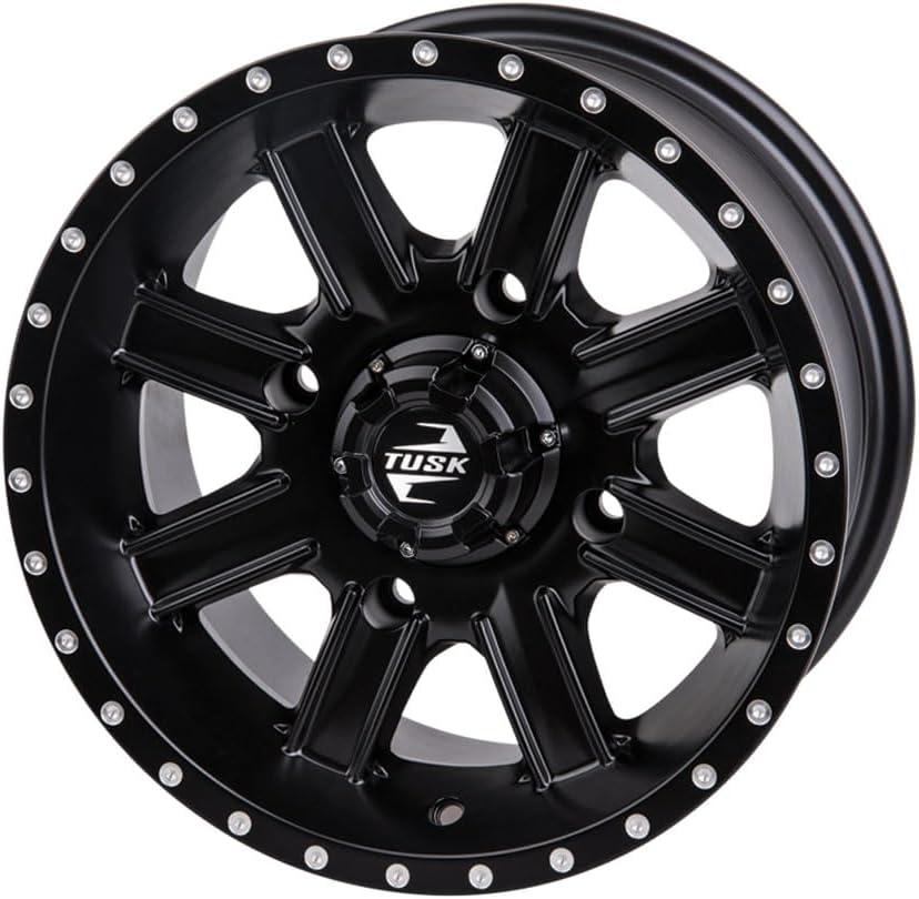 4/156 Tusk Cascade Wheel 14x7 4.0 + 3.0 Matte Black For Polaris RZR XP 1000 High Lifter Edition 2015-2022