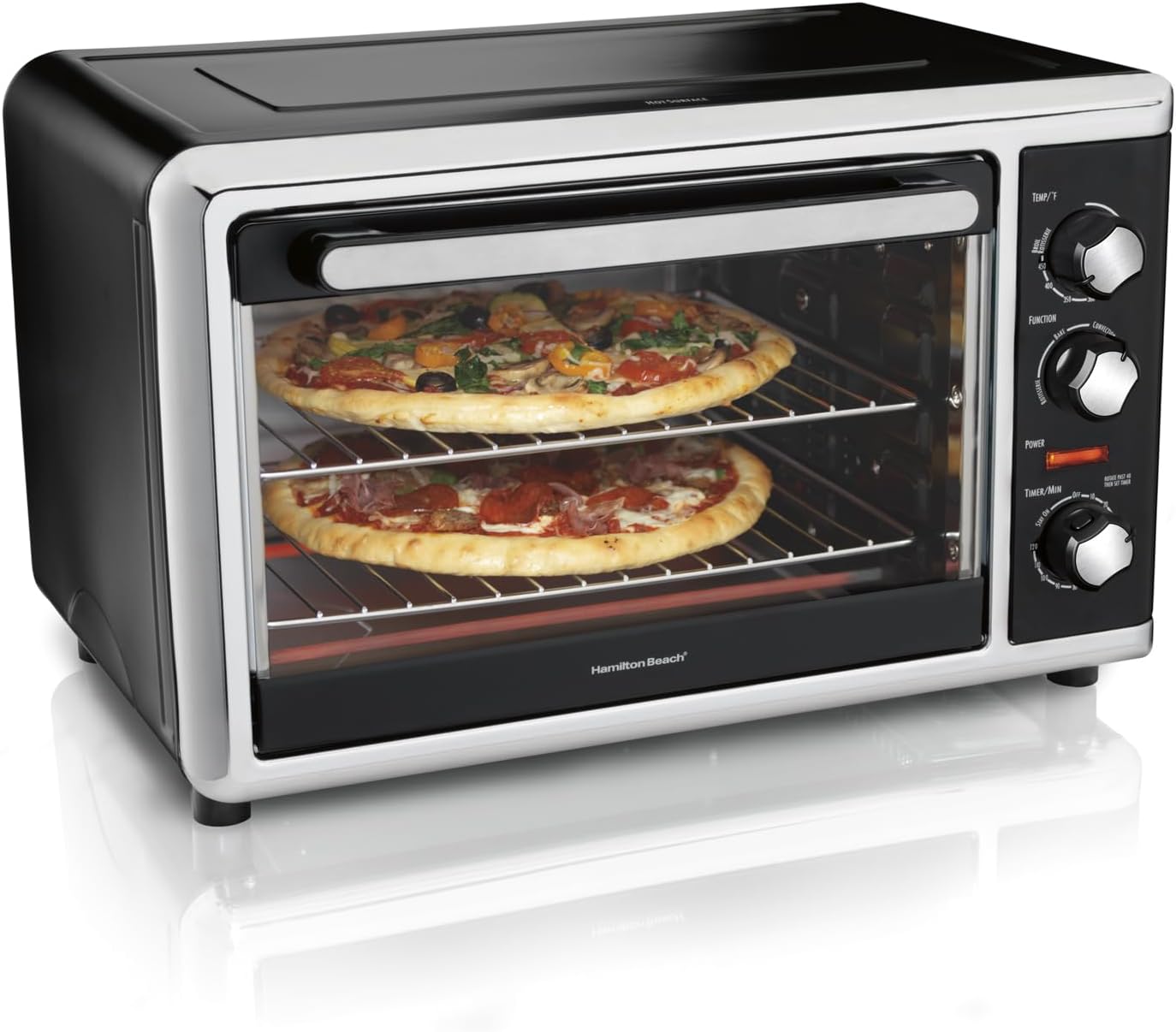 Hamilton Beach 31105D Countertop Oven with Silver, Black