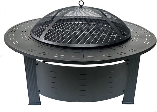 Round Stove Cooking Tea Round Barbecue Stove Table smokeless Charcoal Rack Full Set of Heating Brazier Wood Home Courtyard Outdoor