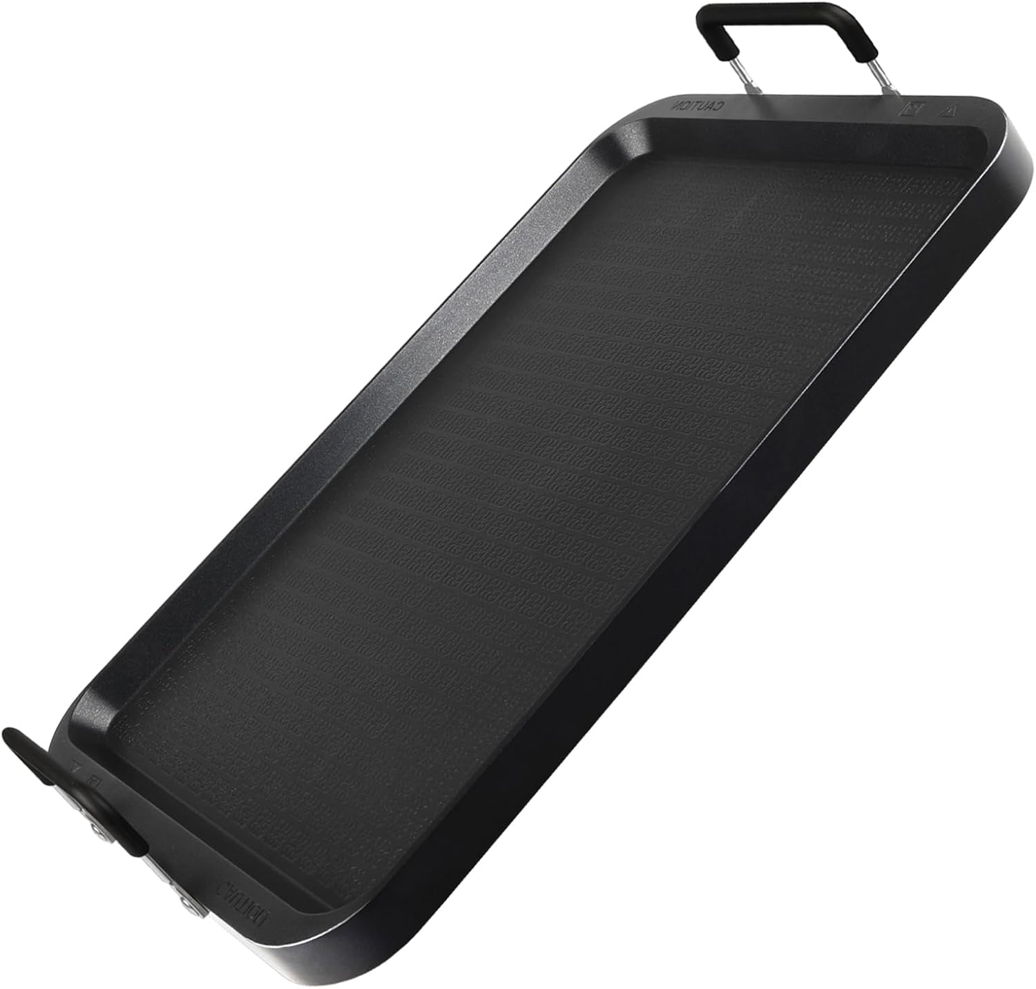 Non-Stick Aluminum Stove Top Flat Griddle, Warp-Resistant Double Burner Griddle Pan for Glass and Gas Stove, Great for Breakfast and Camping Indoor or Outdoor Size 17" x 10.5"