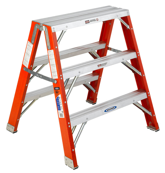 Werner TW6200 3-ft Fiberglass Type 1a- 300-lb Load Capacity Step Ladder TW6203