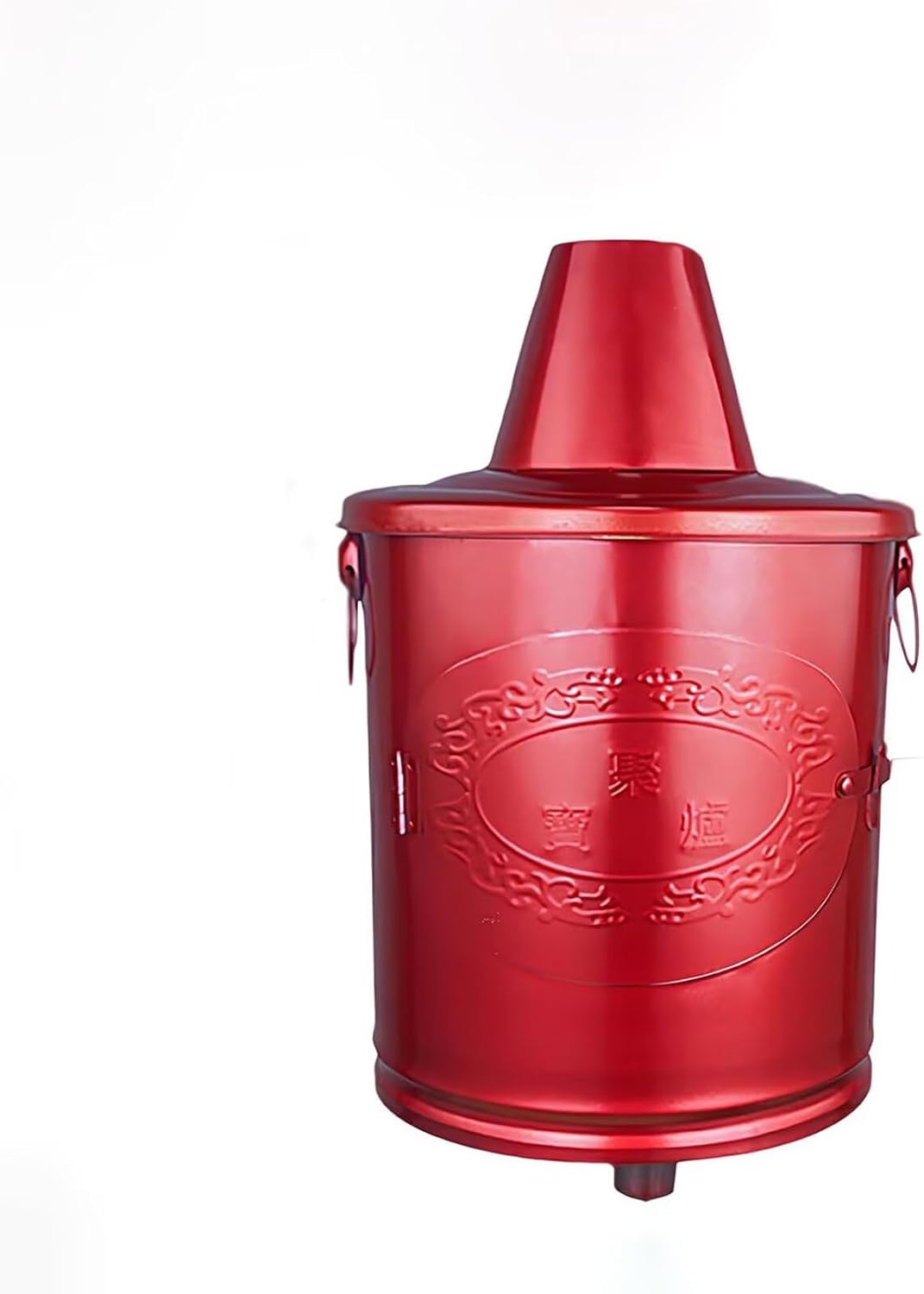 Garbage Incinerator Bin Stainless Steel Metal Burn Barrel for Household Waste with Fire Hook and Stand Ash Free & High Temp Resistant for Garden Outdoor Fast-Burning Trash Leaves Paper Winter Heating