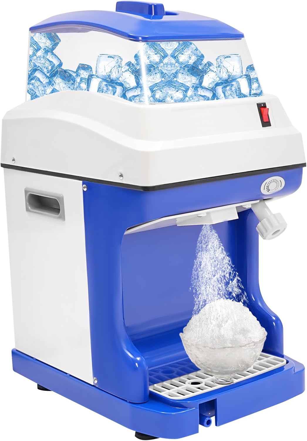 DYRABREST Electric Shaved Ice Machine, 5L Commercial Ice Crusher, 250W Ice Shaving Machine 220.46-264.55lbs/h for Home Party, Commercial Use