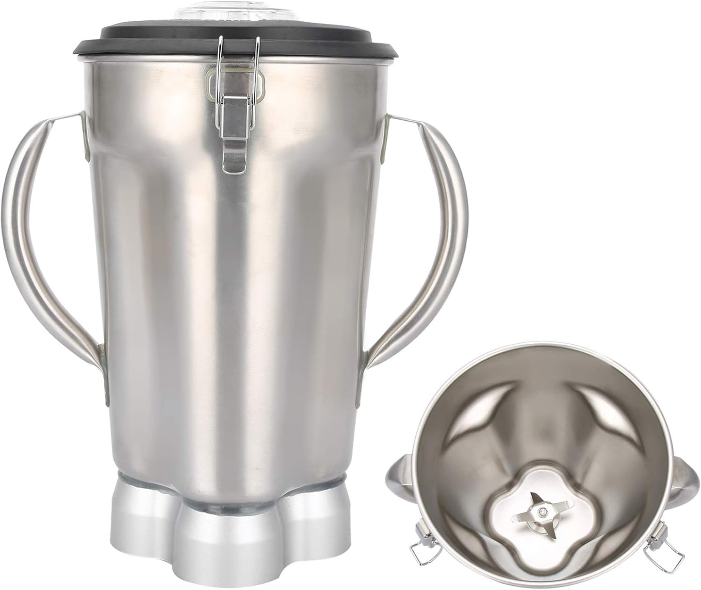 Yosoo 4L Juicer 2 Handle Container with Blade Assembly Lid for C8A8C72 Commercial Blender