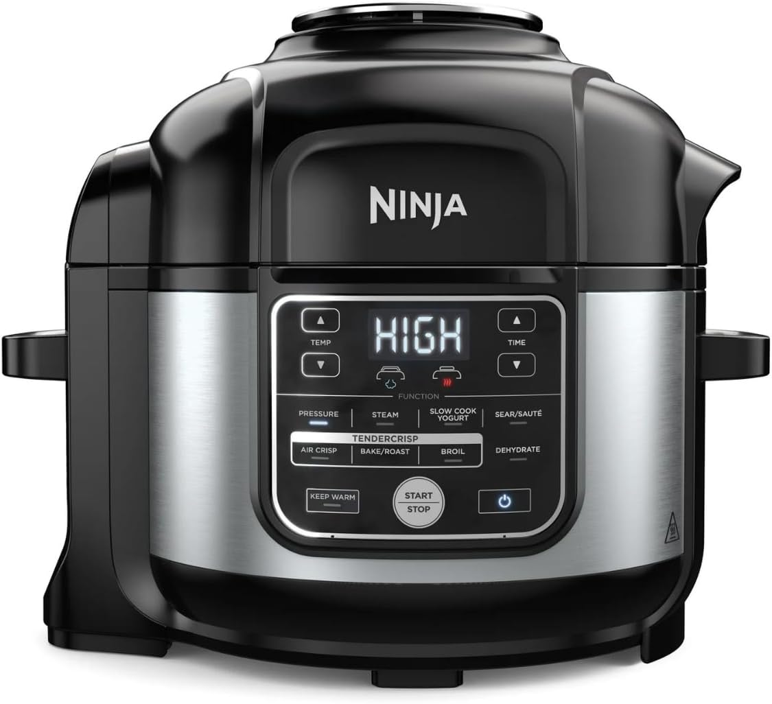 Ninja Foodi PRO 10 in 1 Pressure Cooker, 6.5-Quart, with Air Fry, Slow Cook, TenderCrisp Technology, Steam, Sous Vide, Dishwasher Safe