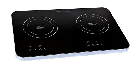TI-2C 23 inch Portable Dual Induction Glass-Ceramic Cooktop, 1750W, UL1026 Certified