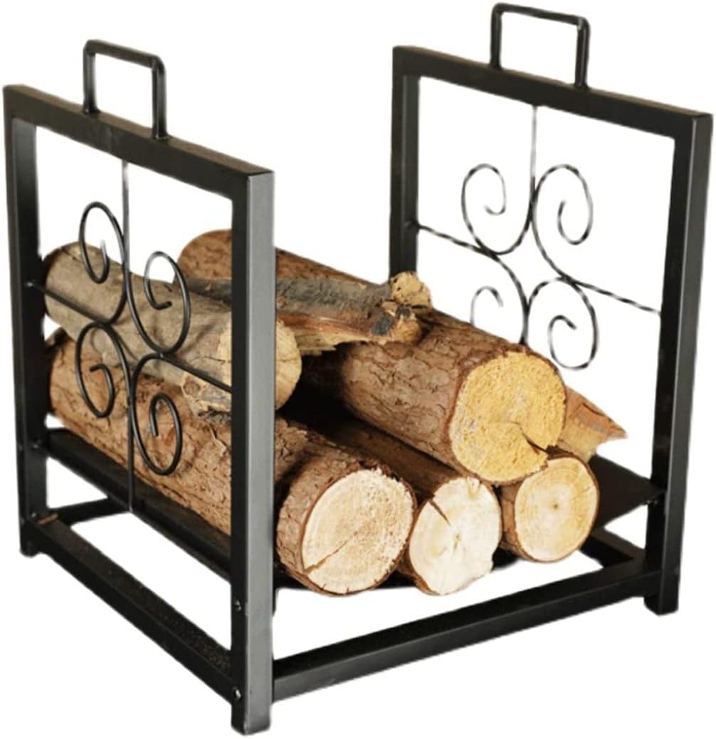 Outdoor Firewood Rack Firewood Holder Metal Log Store Wood Storage for Indoor Outdoor Wood Storage Steel Wood Holder Firewood Rack Wood Log Store.