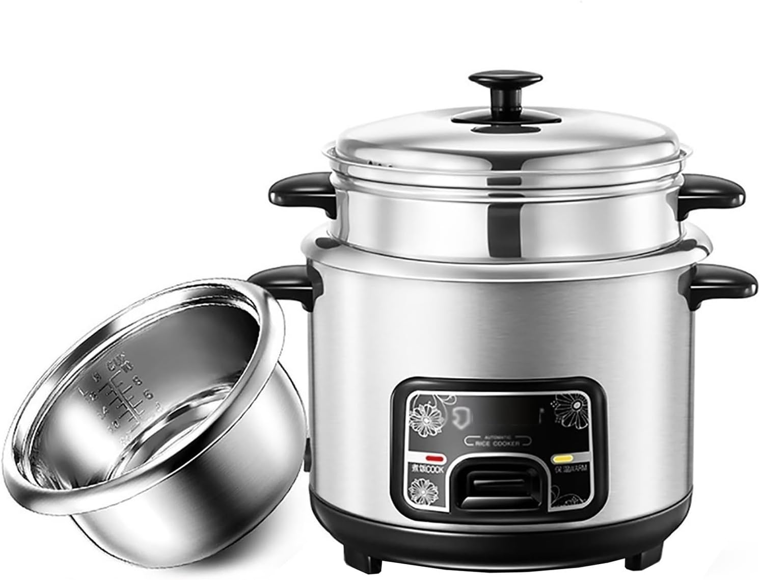 Rice Cooker 2-5L, Multi-Function Stainless Steel Inner Pot, Accommodates 1-7 People, Ideal for Home Cooking, Small Appliances(4L)