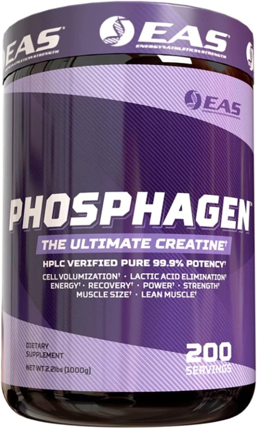 Phosphagen Ultimate Creatine Powder | Power, Strength, Muscle Size, & Cell Volumization | Pure 99.9% Potency | 200 Servings (Unflavored)