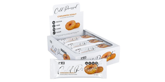 Fibre Boost Cold Pressed Cinnamon Donut flavoured Protein Bar
