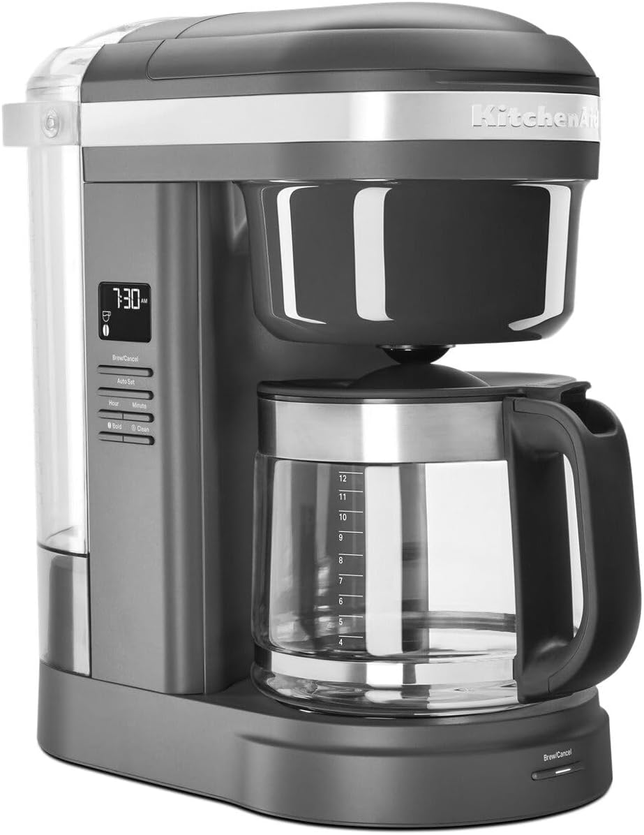 KitchenAid 12 Cup Drip Coffee Maker with Spiral Showerhead - KCM1208