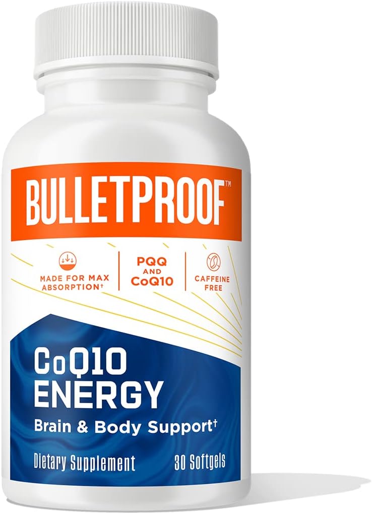 Bulletproof CoQ10 Energy Softgel, 30 Count, Supplement to Power Your Brain & Body