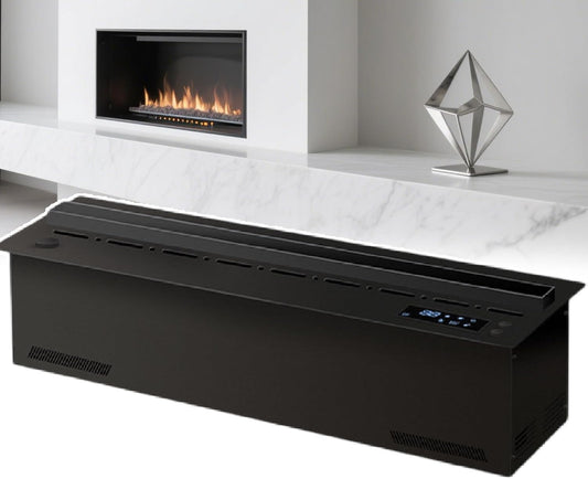 Recessed 3D Version Water Vapor Fireplace\/9 Color Led Realistic Atomized Flame, Touch Screen & Remote Control, 3D Atomizing Electric Fireplace - for Tv Cabinet\/Desktop Decoration 80cm\/31.5in