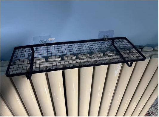 Radiator cover for old radiator，Radiator cabinet， Radiator Cover Shelf for Cast Iron Radiators Bathroom\/Laundry Room\/Garage\/Kitchen Universal(Black 15cm(5.9in Wide),Large)