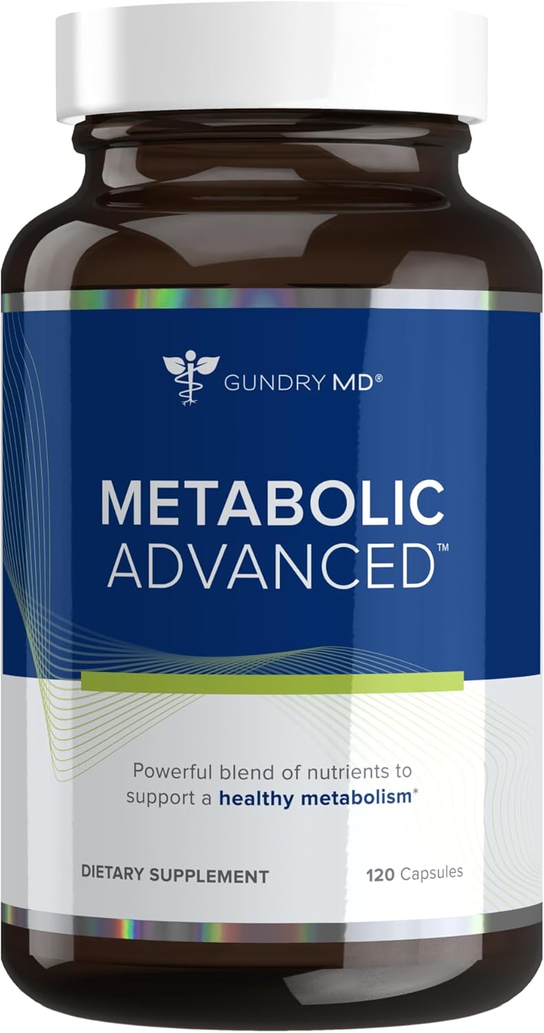 Gundry MD® Metabolic Advanced Nutrient Blend with Berberine to Support Healthy Metabolism, 120 Count