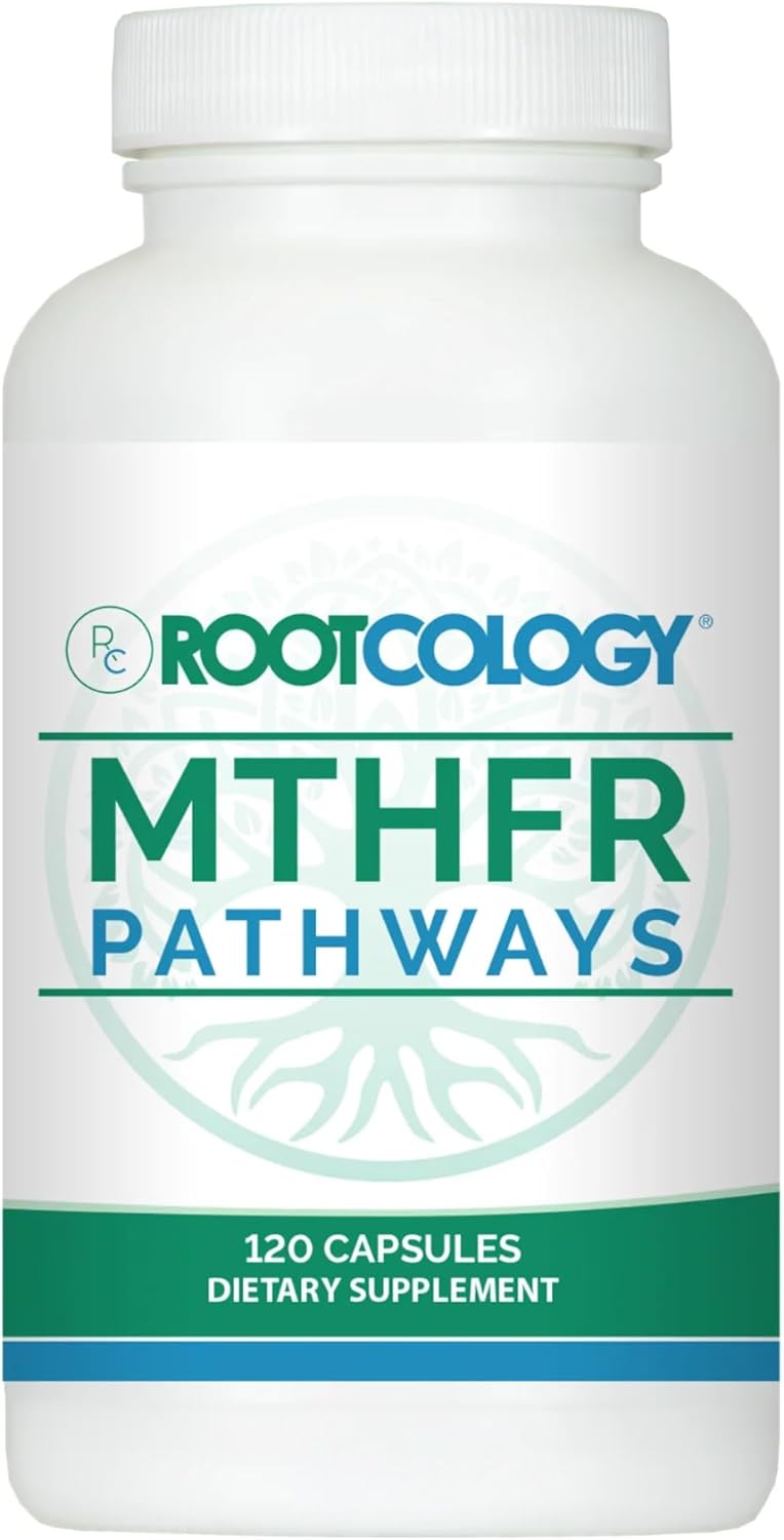Rootcology by Dr. Izabella Wentz | MTHFR Pathways | Methylation Support with Vitamin B6, B12 & Folate | Supports Immunity, Energy & Brain Health | 120 Capsules