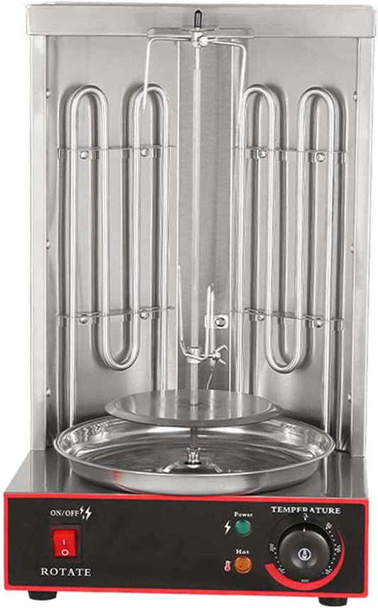 Electric Vertical Griller, Smokeless Grill Kebab Grill Kit, Household Removable Grill, 360° Rotating Grill Machine