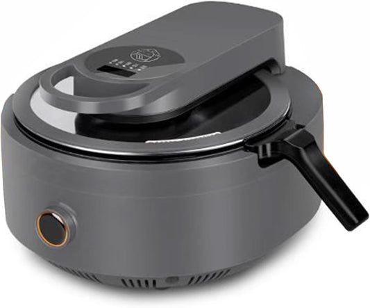 Food Processor 1200w 3.5l Auto Cooking Wok Fried Rice Machine with Double-wing Rotating Stirring Paddle Pot Handle Can Be Adjusted Left and Right Non-stick Pan