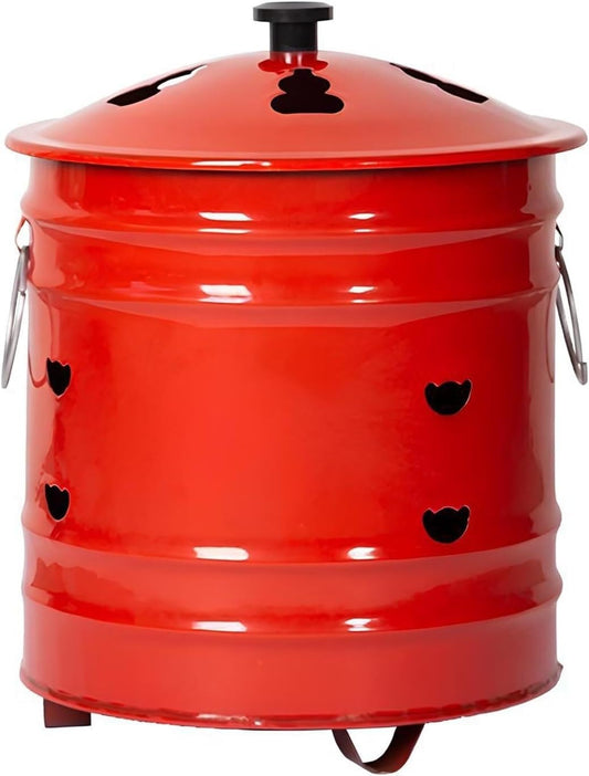 Burn Barrel for Outside for Burning Trash, Burn Barrel for Outside, Trash Burning Containers, for Burning Trash Paper Leaf Trash Wood(BFYX031-40 * 40CM)