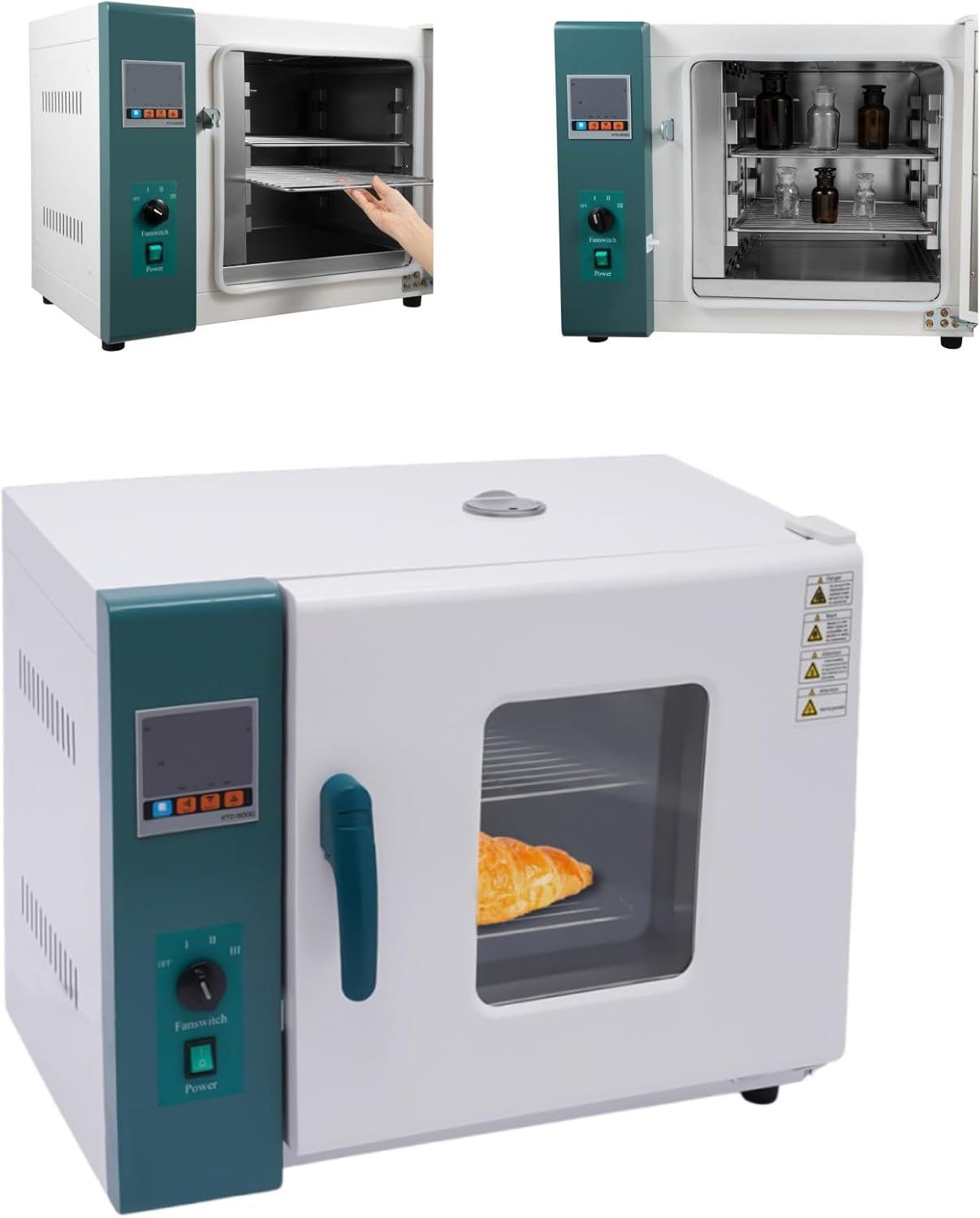 1000W Constant Temperature Blast Drying Oven Horizontal Electric Blast Drying Oven Laboratory Forced Air Convection Capacity 45 Litres 13.38 * 13.38 * 13.78 inches