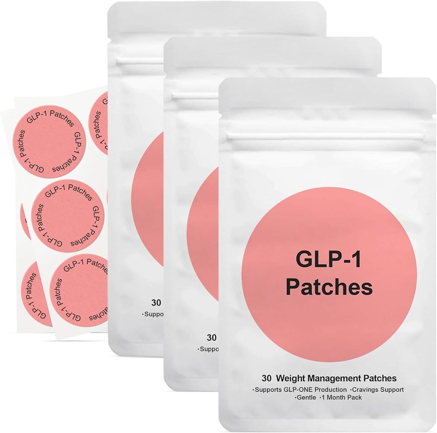 GLP-1 with L Glutamine, Berberine, Chromium, Pomegranate and Cinnamon 90 Patches