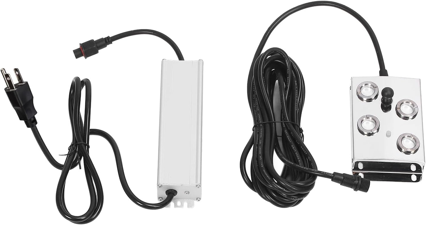 Ultrasonic Mist Maker 4 Cores 3000ml / h Fogger Humidifier for Ponds Greenhouses, IP67 Rain Proof, Durable Stainless Steel - Quiet Operation, Long Lasting Performance, Ideal for