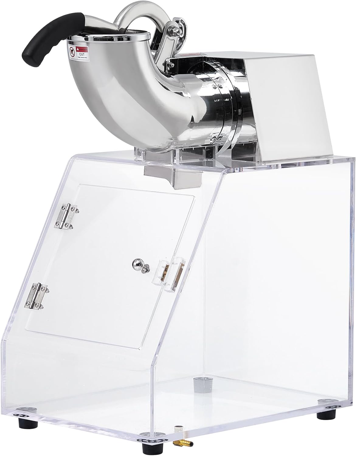 Stainless Steel Shaved Ice Machine - Perfect Ice Crushing for Family Fun - Dual Blades, Commercial Grade, 440 LBS/H Capacity, Ideal for Restaurants & Bars.