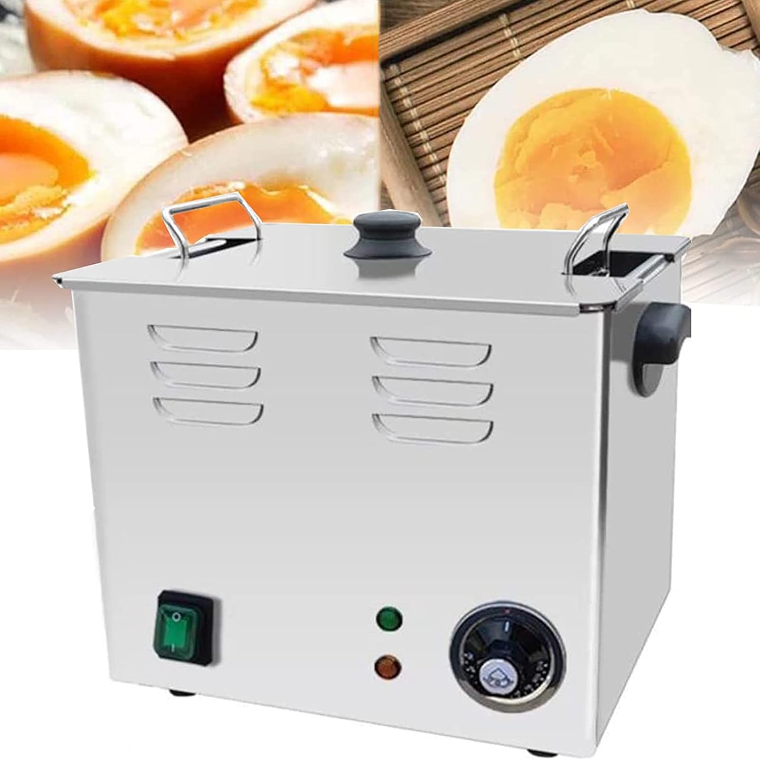 2600w Egg Boiler Cooker Commercial 60pcs Large Capacity Egg Boiler,Automatic Half-Boiled Egg Soft-Boiled Egg Machine,for Rapid Soft,Medium,Hard Boiled Eggs,Poached,110v