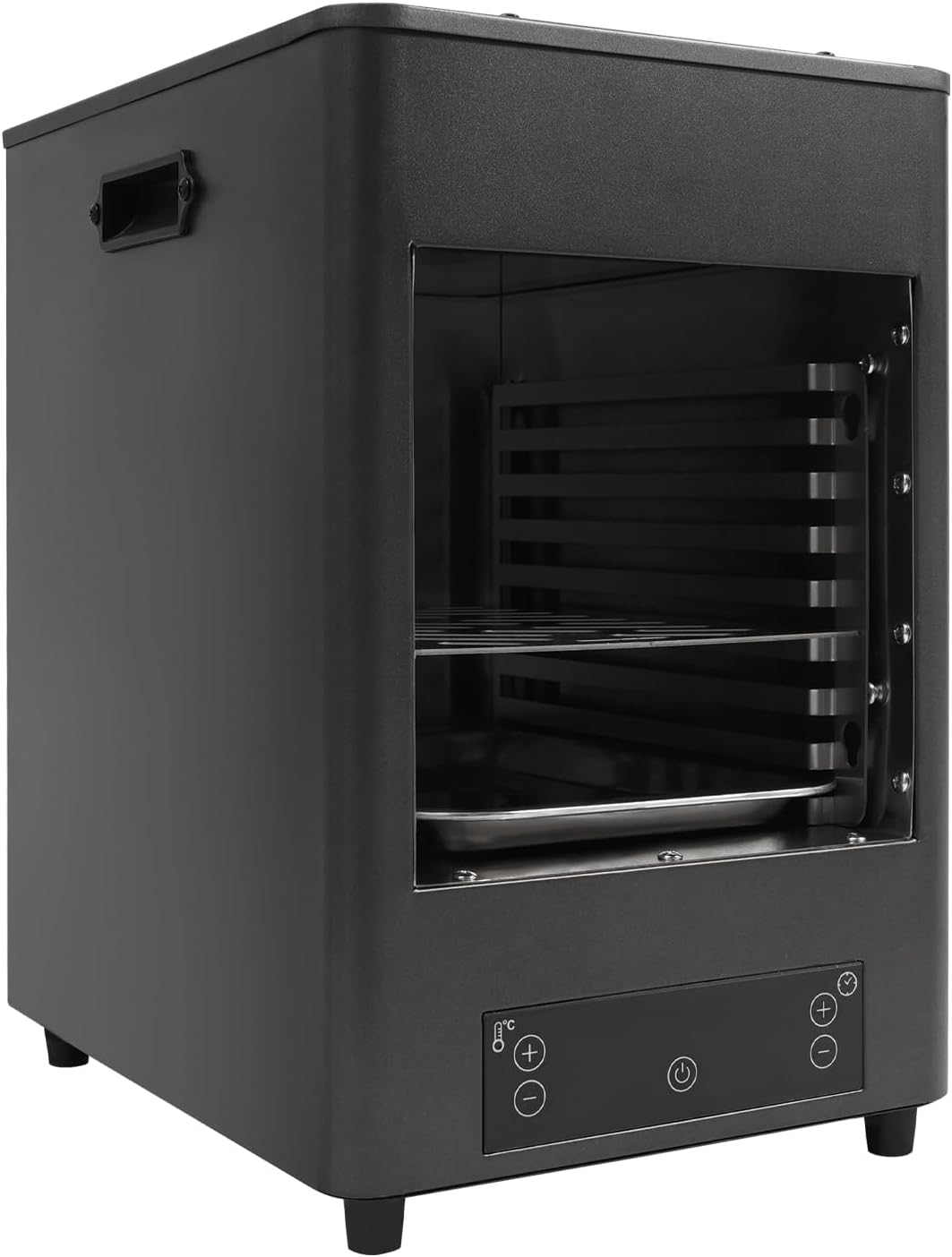 Bacocoo Infrared Electric Steak Broiler,Scorch Smokeless Infrared Electric Broiler for Indoor Use,Fits on Kitchen Counter, Insulated, Comes with Broiler Tray,Counter Steak Oven(110V 1700W Grey).