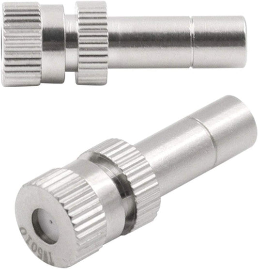 Pfeilzieher 6mm Quick Connect Mister Heads 30pcs misting nozzles for Cooling System Water Mister nozzles Brass Sprinkle Fog nozzles for Patio Garden 0 006 0 031inch Sprayer Irrigation Tool kit