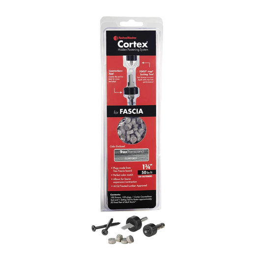 FastenMaster Cortex 1-3/4" Fascia Screws w/Plugs TORX ttap FMCTXF-TX50TSHG