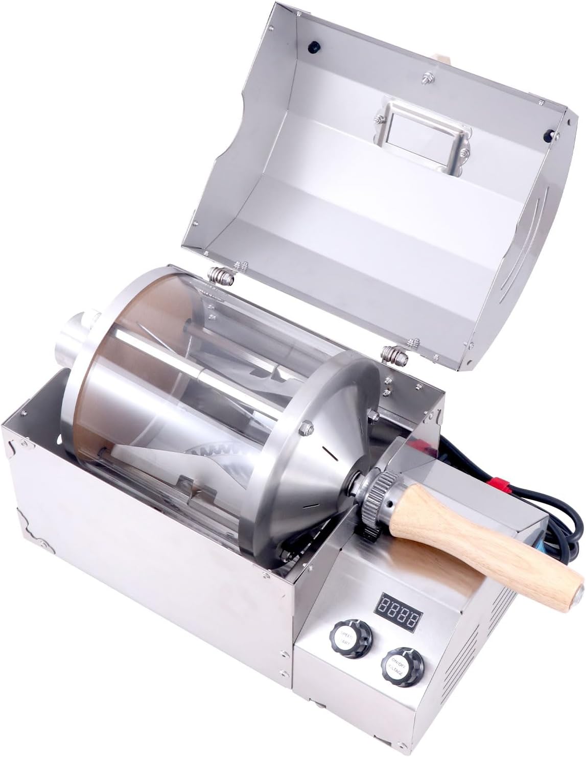 fatamorgana 450g direct fired heating nut roaster barista coffee roaster machine home Roasting Machine electric coffee bean roaster grain dryer 110V Stainless steel shell sturdy and durable