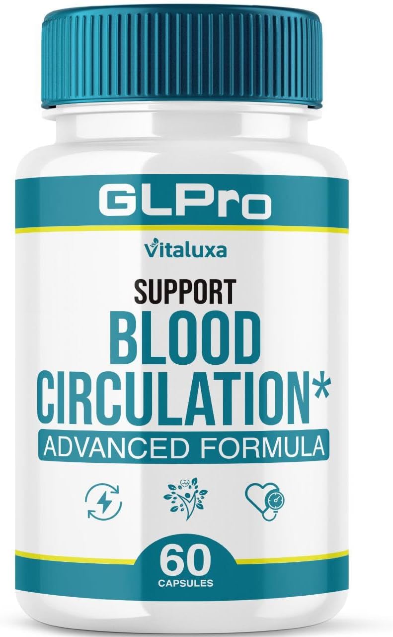 GLPro Blood Support Capsules, GL Pro Pills Supplement for Balance Control with All Natural Premium Blend Ingredients, GLPro Support Circulation Flow Max Strength Formula Daily Health Reviews (60 Ct)