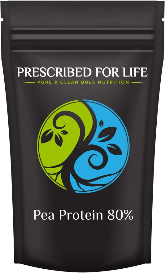 Prescribed For Life Pea Protein - Natural Non-GMO Canadian Yellow Pea Protein Concentrate Powder - 80% Protein, 2 kg