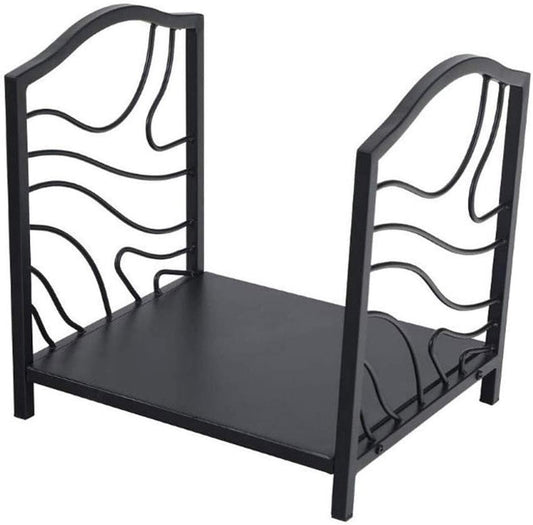 Firewood Holder Fireplace Log Holder Firewood Rack Black Firewood Holders Storage Heavy Duty Logs Stacker Basket Metal Wood Rack Indoor/Outdoor Firewood Rack