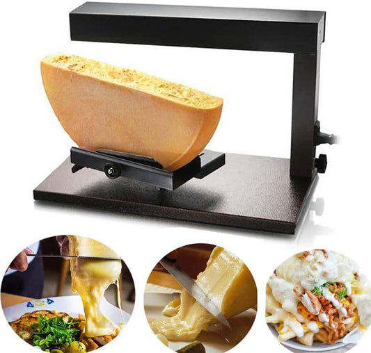 Li Bai Raclette Cheese Melter Commercial Electric Machine For Half Nacho Cheese Wheel Multi-Function Adjustable Angle Stainless Steel 650W Rapid Heating(750A)