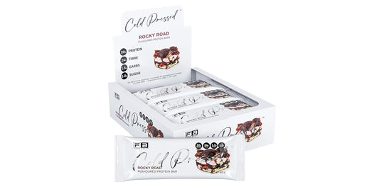 Fibre Boost Cold Pressed Rocky Road flavoured Protein Bar