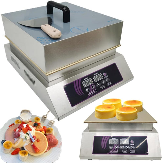 Commercial Souffle Making Machine Electric Dorayaki Maker Pancake Maker Non-Stick Single Copper Plate Muffin Pancake Dorayaki Souffle Machine 110V