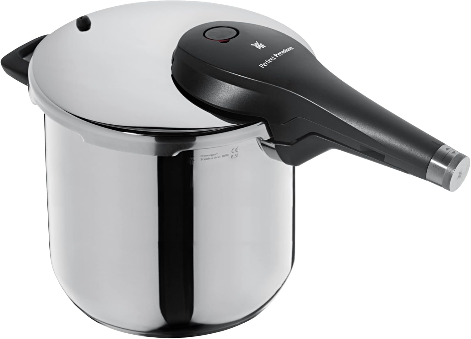 WMF Perfect Premium 6.5 L Pressure Cooker 22 cm, Stainless Steel, Transparent, 22 cm