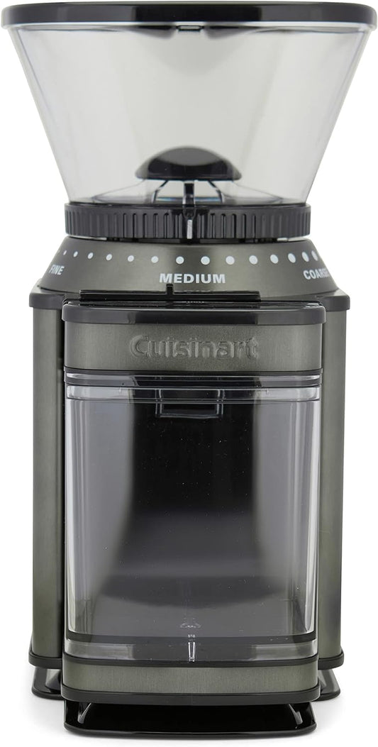 CUISINART Coffee Grinder, Electric Burr One-Touch Automatic Grinder with18-Position Grind Selector, Stainless Steel, DBM-8BKSP1, Black
