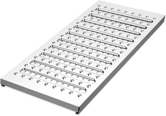 Stainless Steel Drain Cover, Heavy-Duty Metal Grate for Efficient Water Drainage in Sidewalks, Gardens, Kitchens