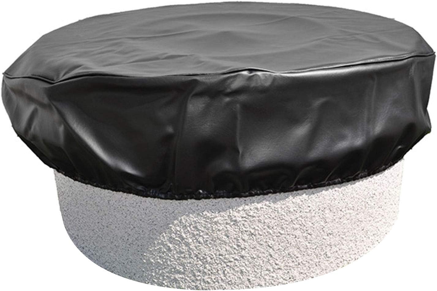Hearth Products Controls HPC Fire Black Vinyl Fire Pit Cover (FPC-64), Round, 64-Inch