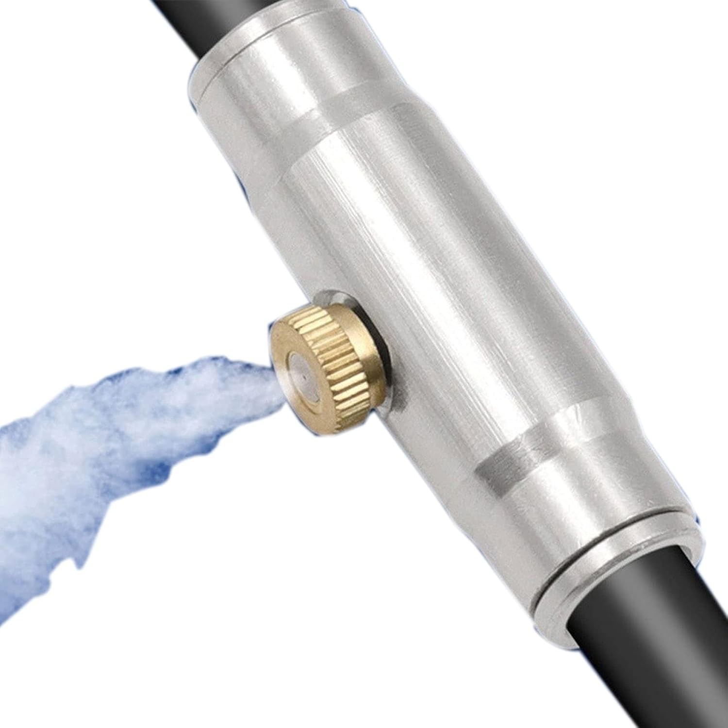 Pfeilzieher 20 Pack Brass misting nozzles for Outdoor Cooling System Low Pressure Mister Nozzle with 3 8 Slip Lock tees atomizing misting Sprayer Fog nozzles for Garden humidification dust Control